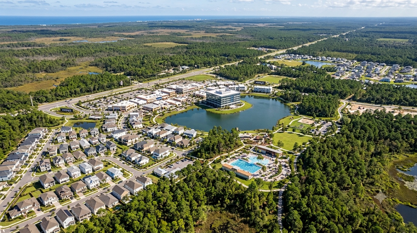 Wildlight, FL, aerial view