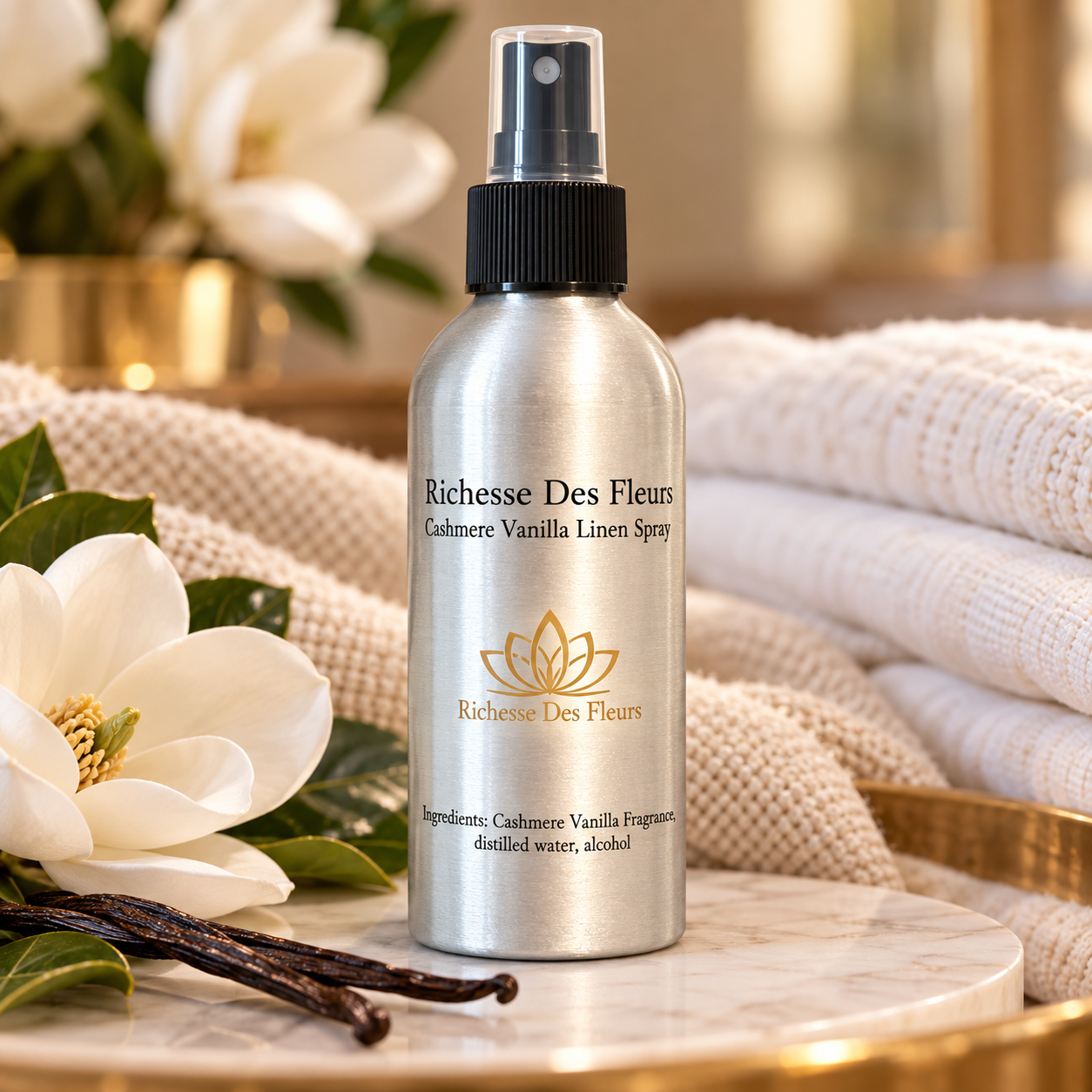 Cashmere Vanilla Linen Spray