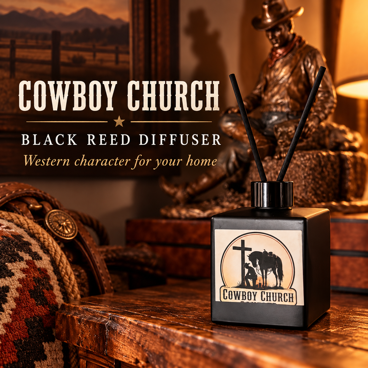 Cowboy Church Diffuser/Blk