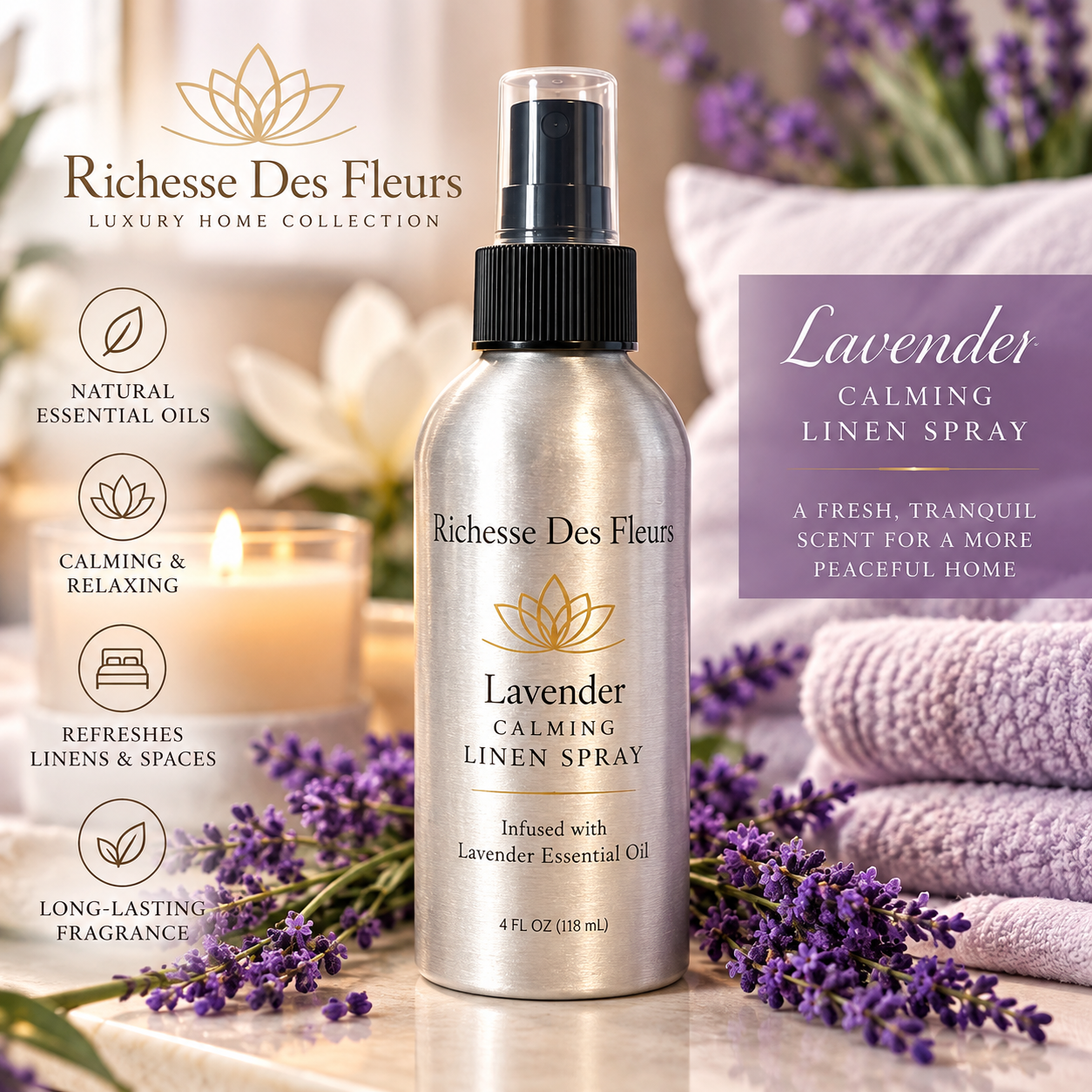 Lavender Linen Spray  4 oz