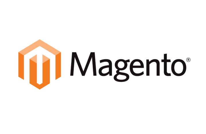Magento logo: Orange hexagon with 