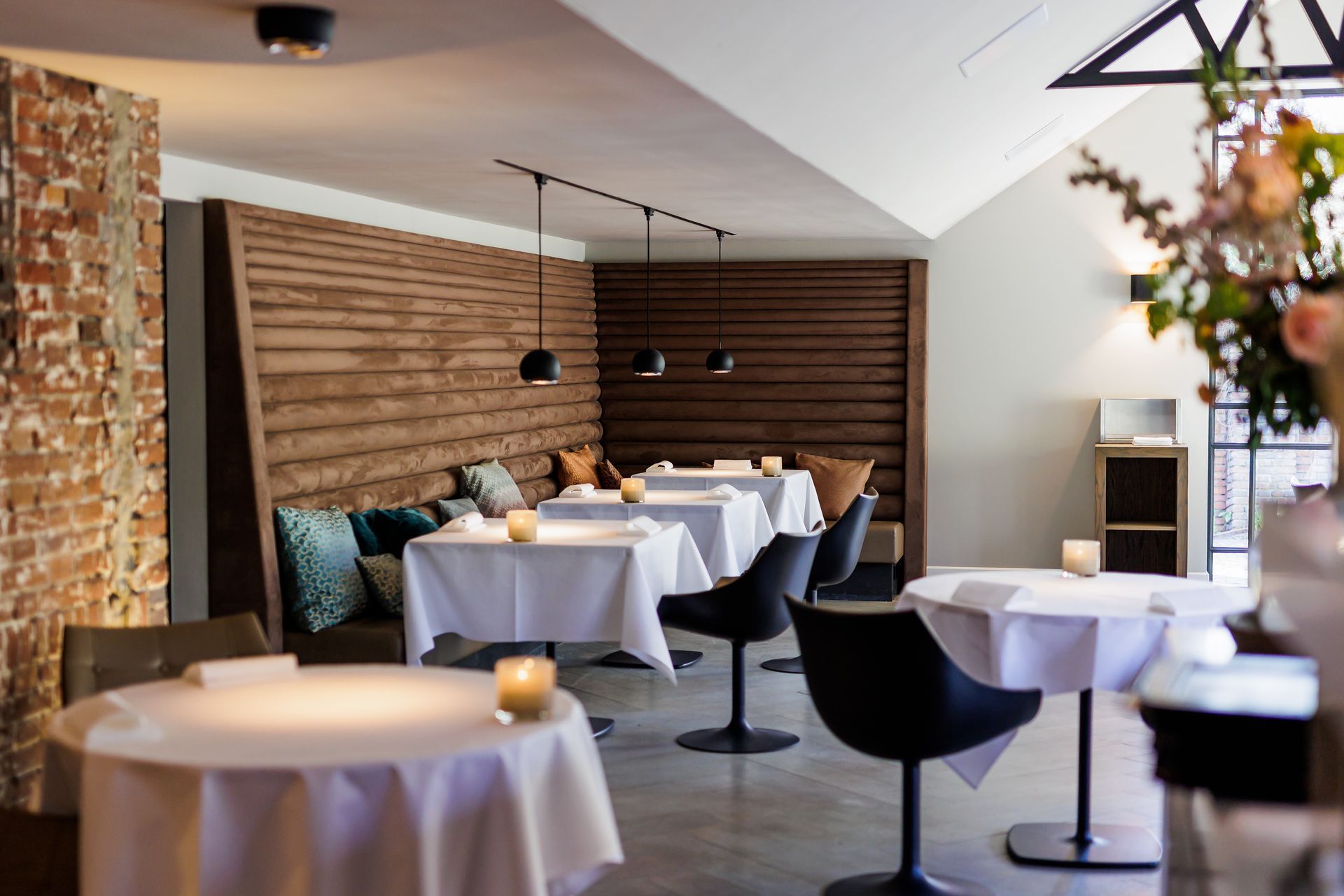 Interieur van Restaurant De Treeswijkhoeve. 