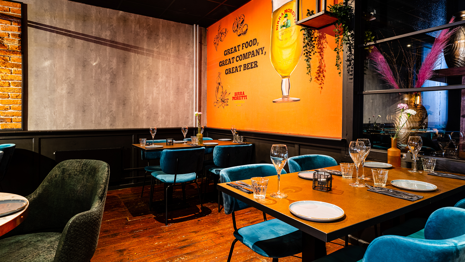 Eén van de vele hoekjes van Restaurant Table 10
