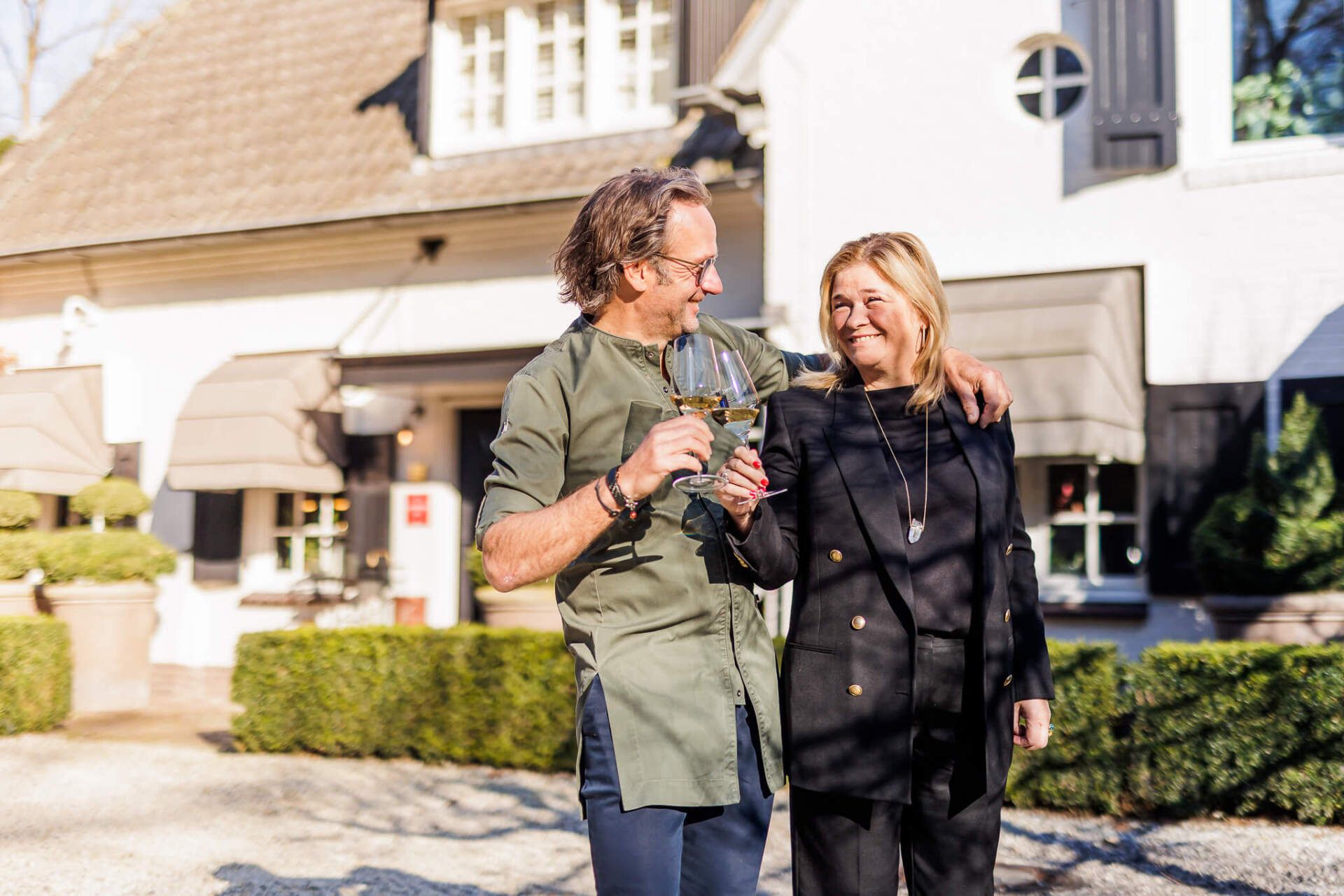 Dick en Anne-Laura, eigenaren van Restaurant De Treeswijkhoeve.