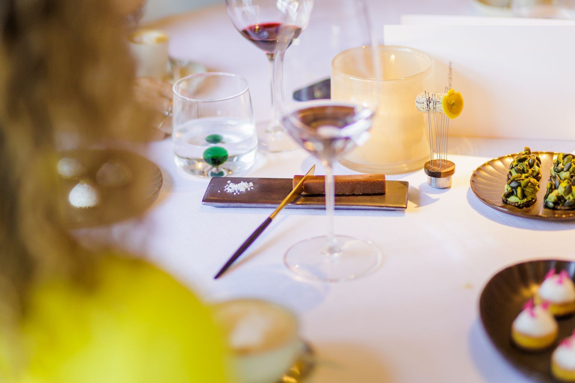 Friandises als afsluiter na afloop van een heerlijk diner bij Restaurant De Treeswijkhoeve.