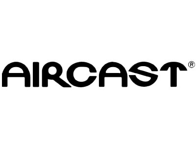 AIRCAST logo in black lowercase letters on a white background