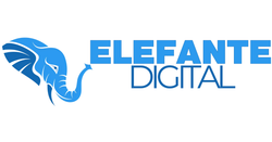 Agência Elefante Digital O logotipo do elefante digital tem um elefante.