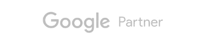 Um logotipo de parceiro do Google em um fundo branco