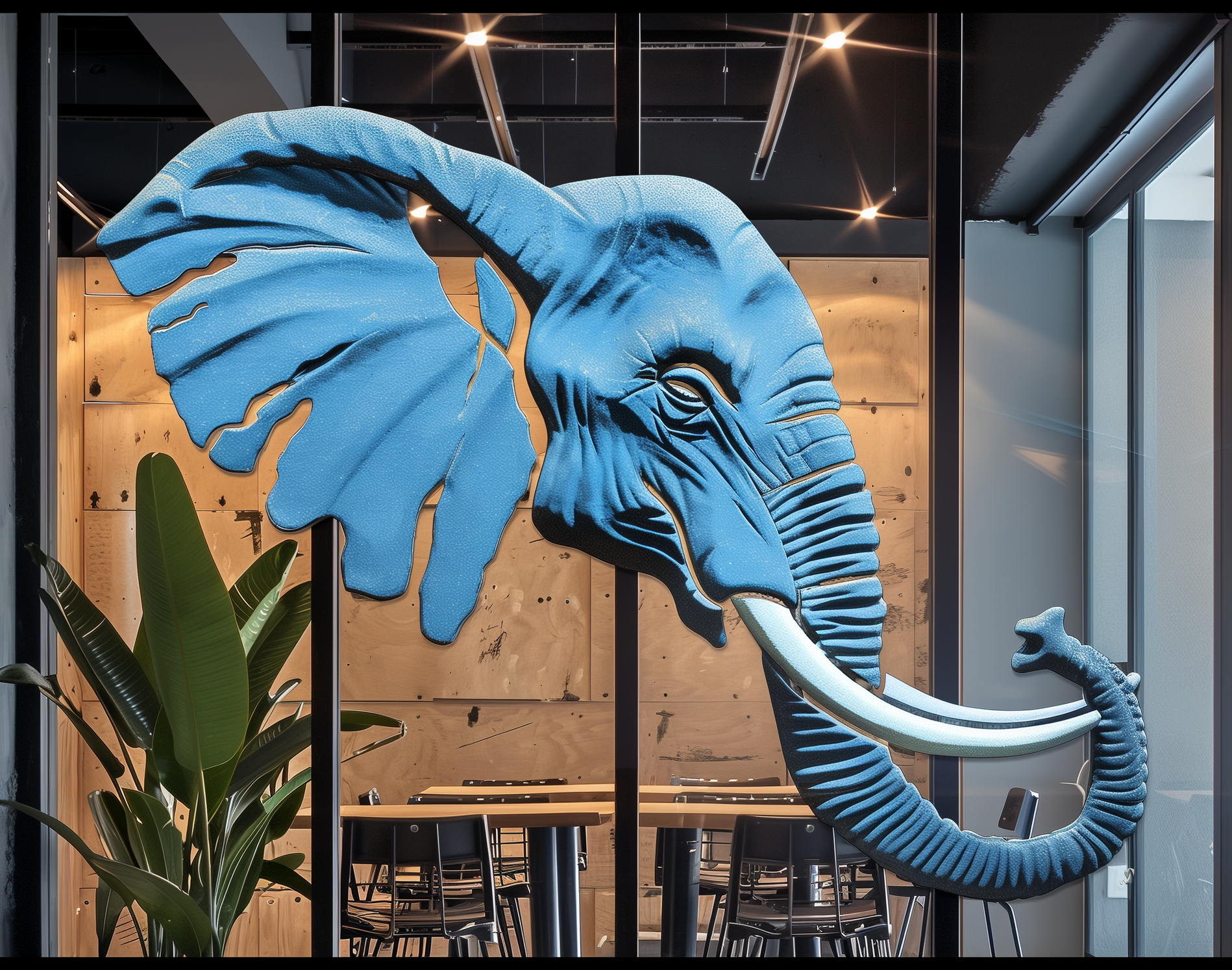 Um elefante representando a Agência Elefante Digital, que oferece tráfego pago com IA