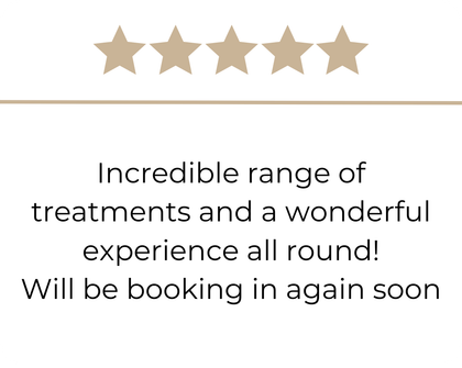 The Base Skincare Derby 5 Star Google Review