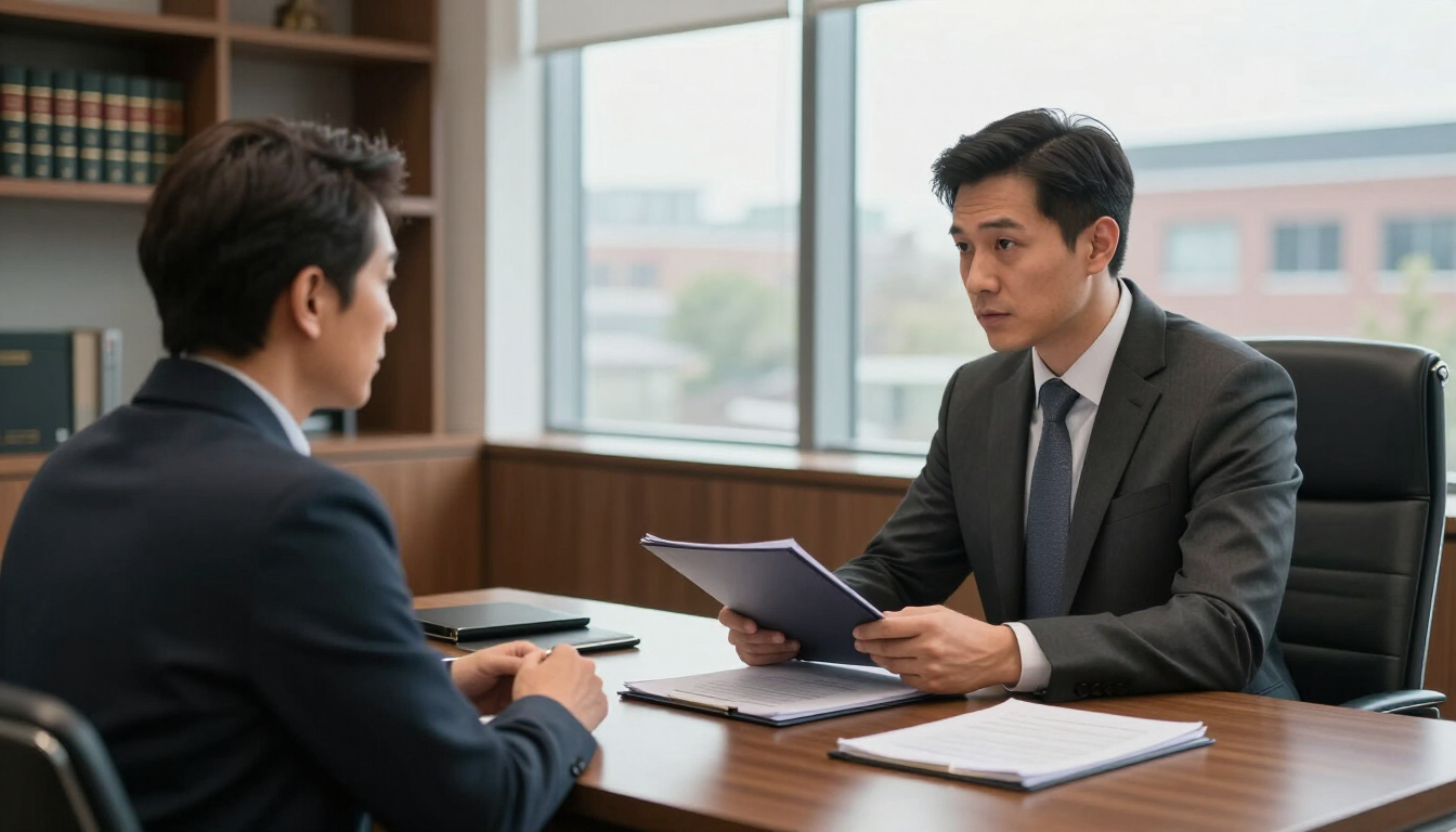 Criminal defense attorney near me consulting with a client in Poughkeepsie