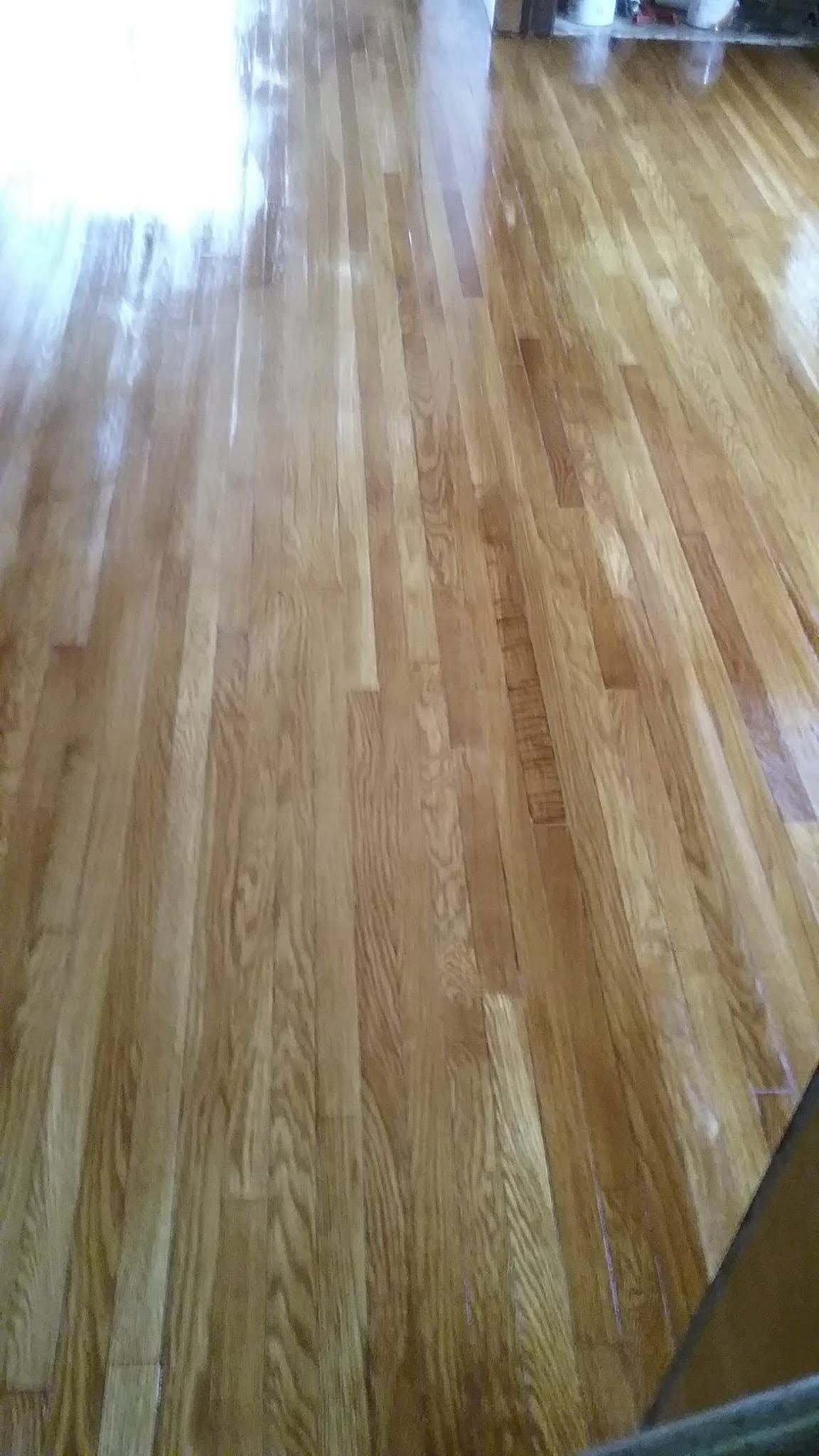 Hardwood floor refinishing before and after – Kent OH