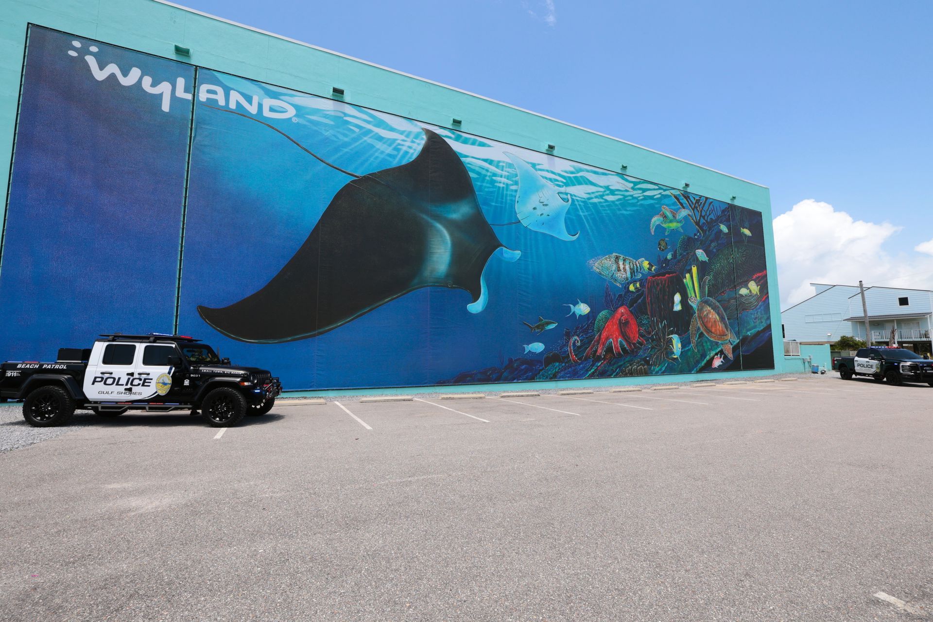 Wyland's mural added to Gulf Shores Surf Style store