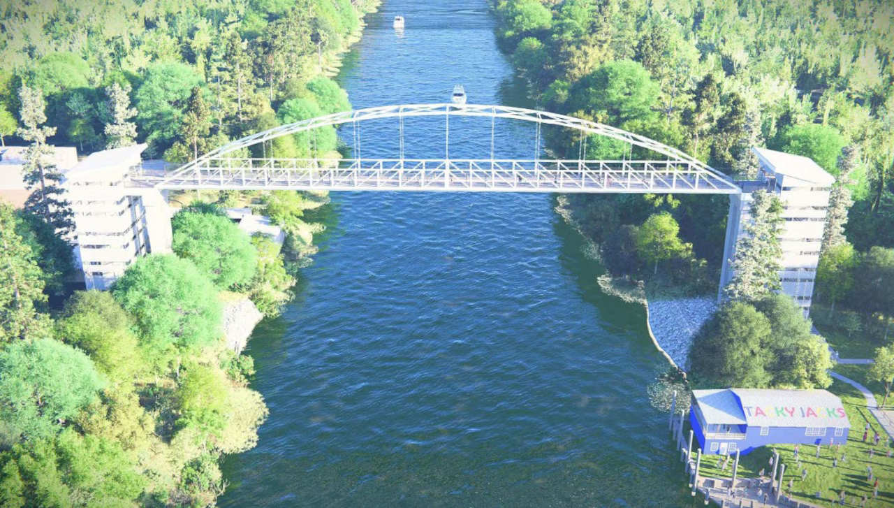 Pedestrian Bridge Rendering From City of Gulf Shores
