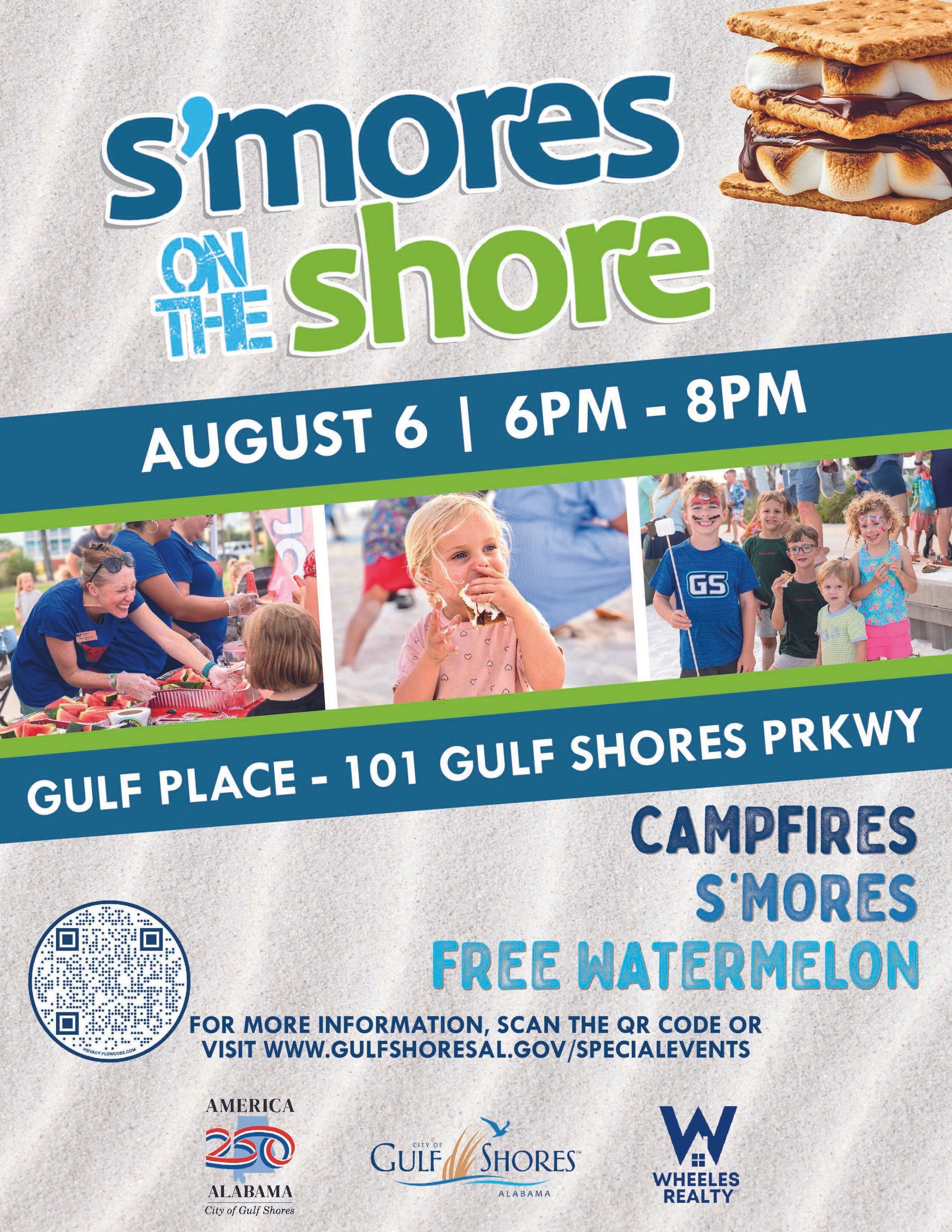 S'mores on the Shore at the beach