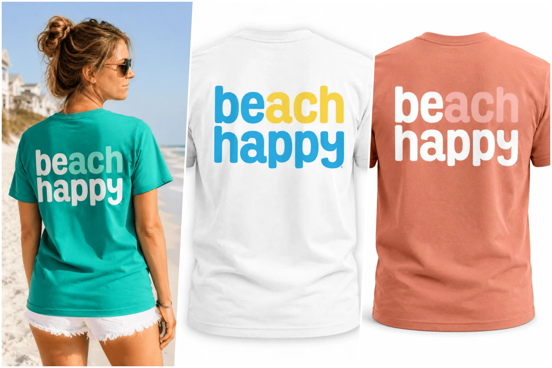 Beach Happy Hats and Shirts