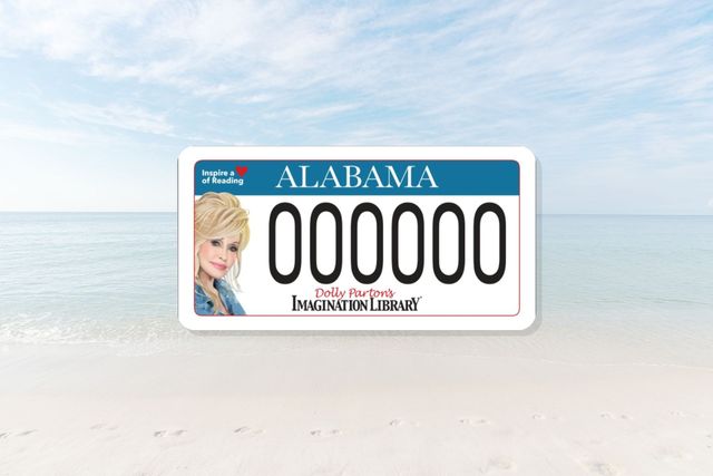 Dolly Parton License Plate in Gulf Shores, Alabama