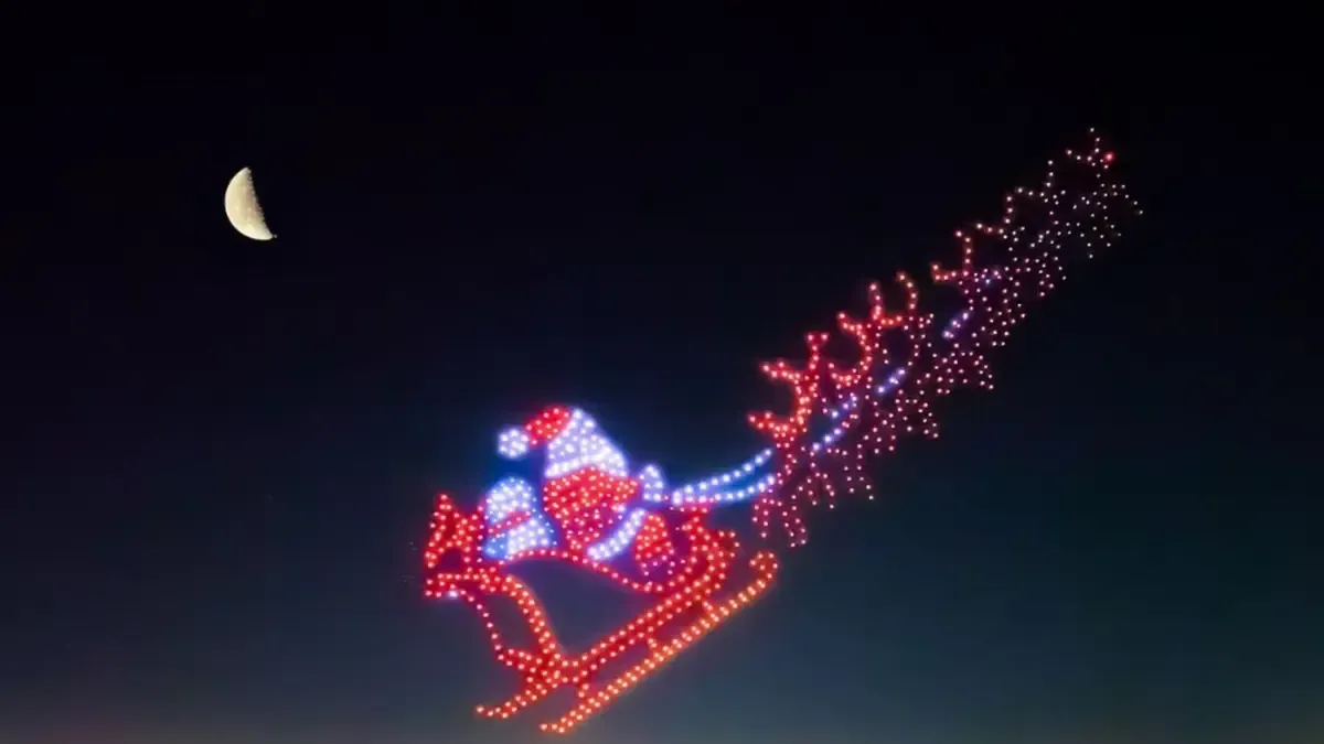 Christmas Drone Show In Orange Beach