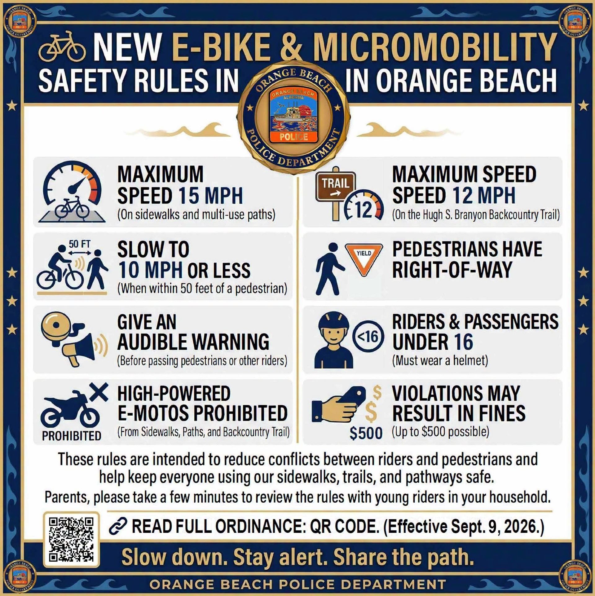 Orange Beach E-bike Rules orange beach e-bike rules