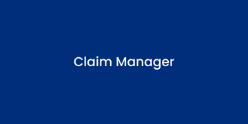 A blue background with the text 