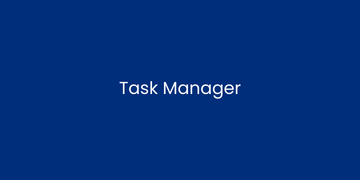 A blue background with the text 