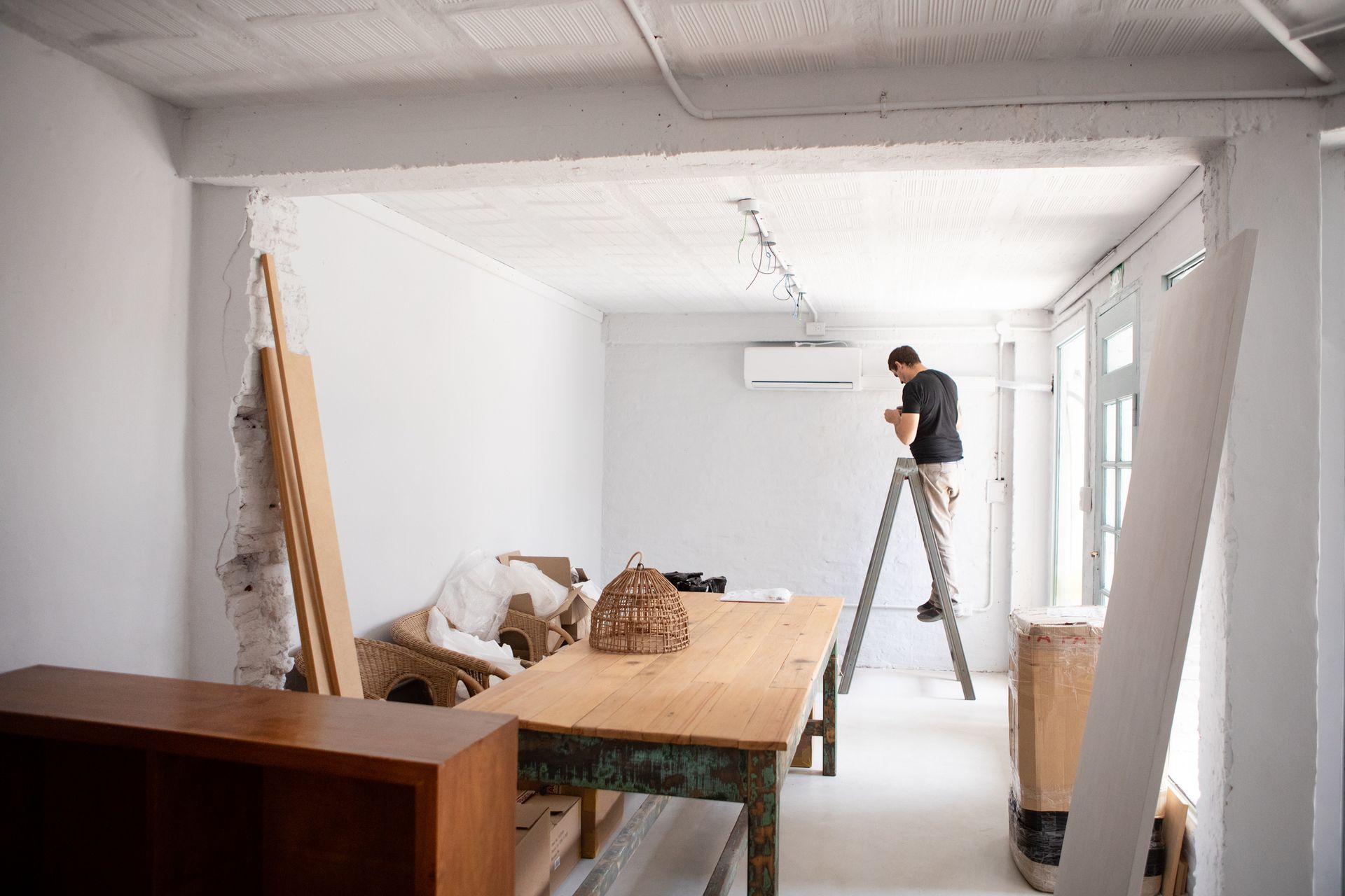 Renovation work in progress
