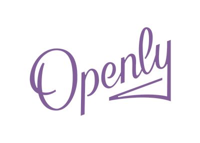 Purple “Openly” wordmark logo on a white background