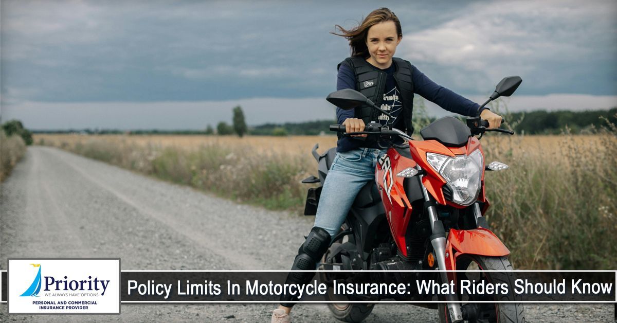 Woman on a red motorcycle on a gravel road, wearing safety gear. Cloudy sky, field in the background.