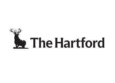Logo for The Hartford insurance company: a stag silhouette next to the words 