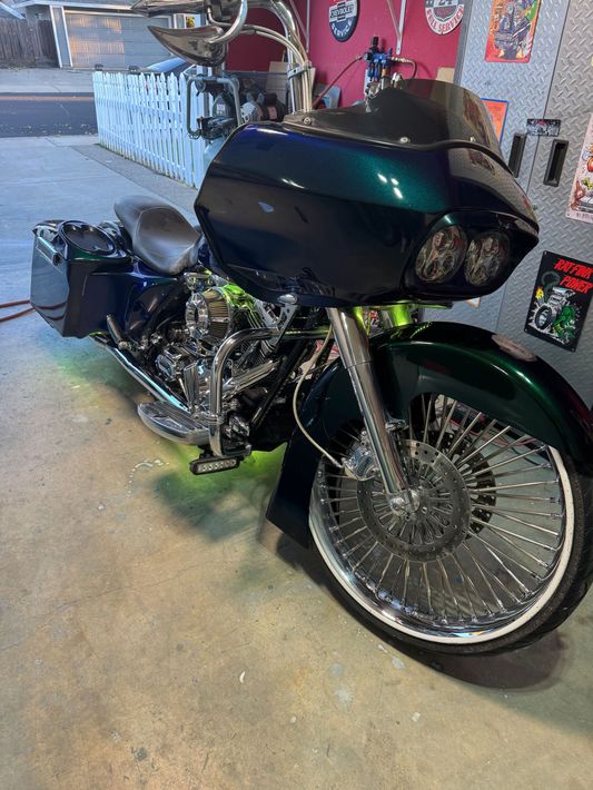 Polished motorcycle