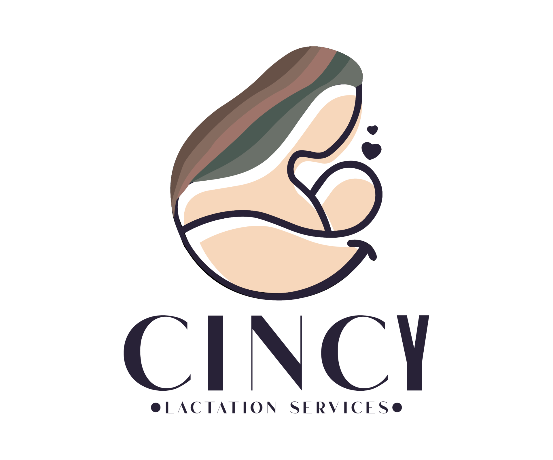 Logo: Mother holding baby, text reads 