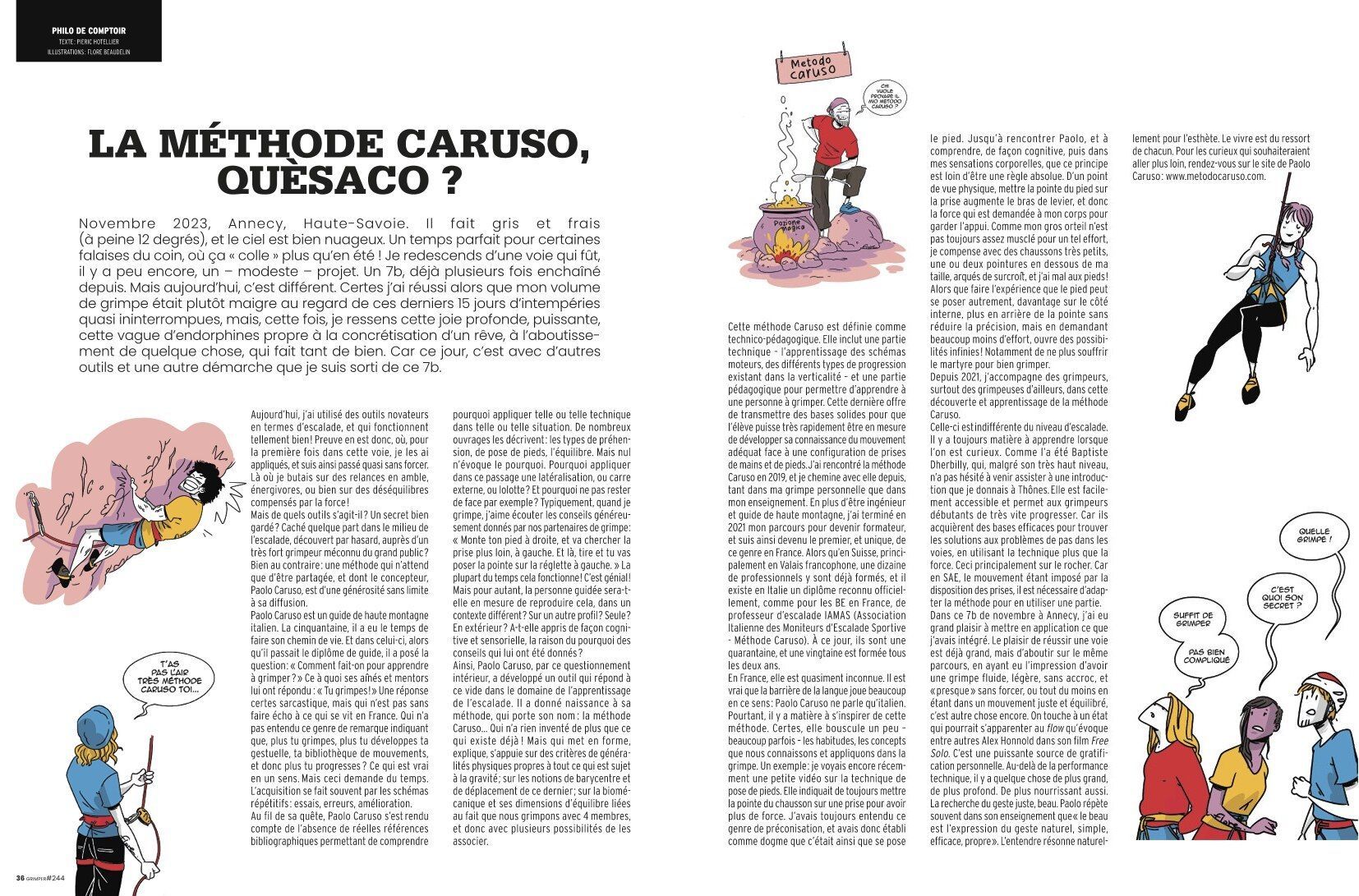 article grimper caruso