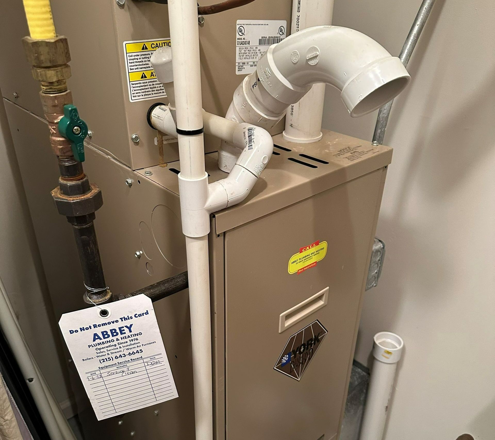Repairing A Gas Boiler — Lansdale, PA — Abbey Plumbing & HVAC Repairing A Gas Boiler — Lansdale, PA — Abbey Plumbing & HVAC