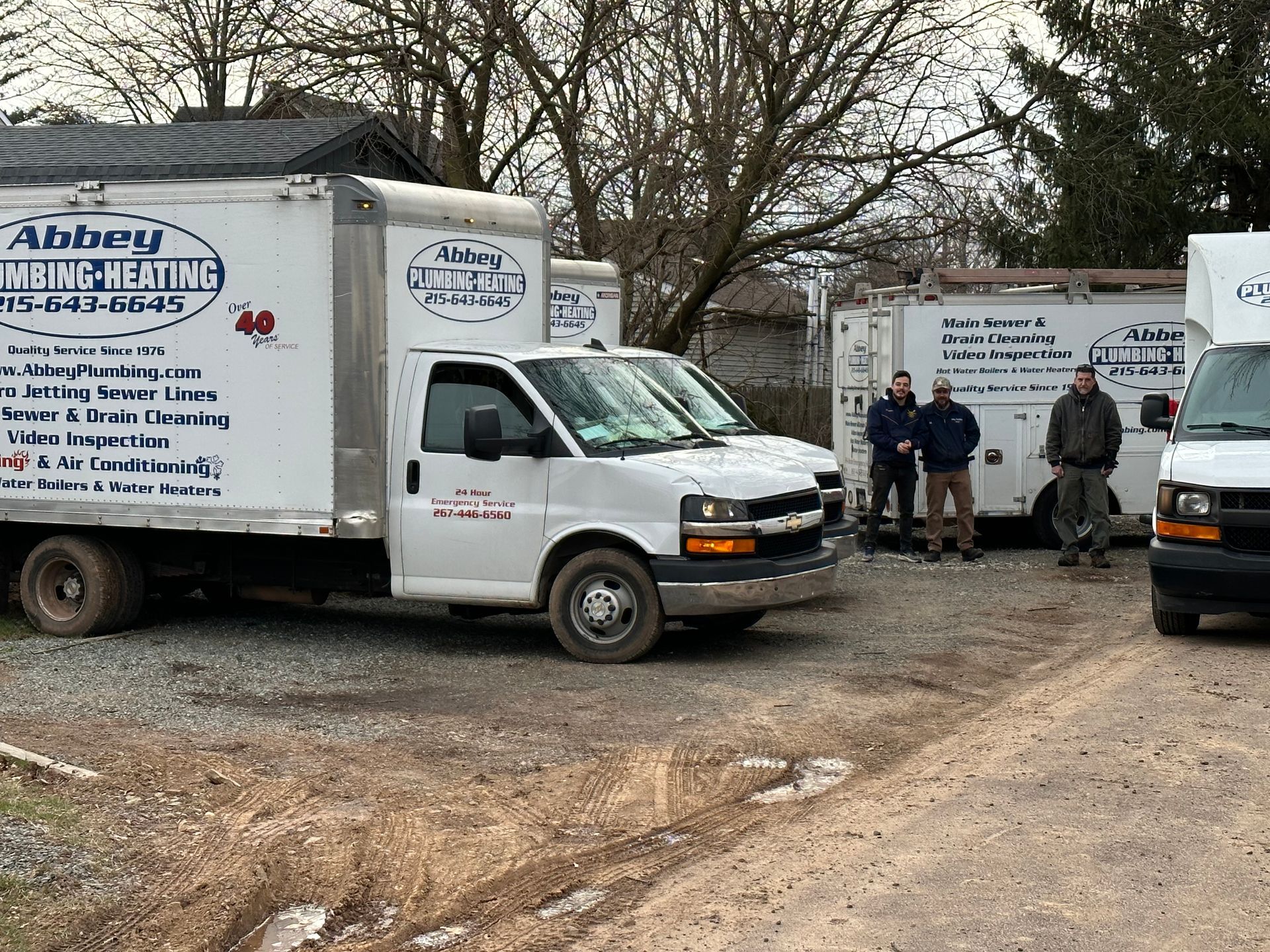 Plumbing Service Trucks — Lansdale, PA — Abbey Plumbing & HVAC