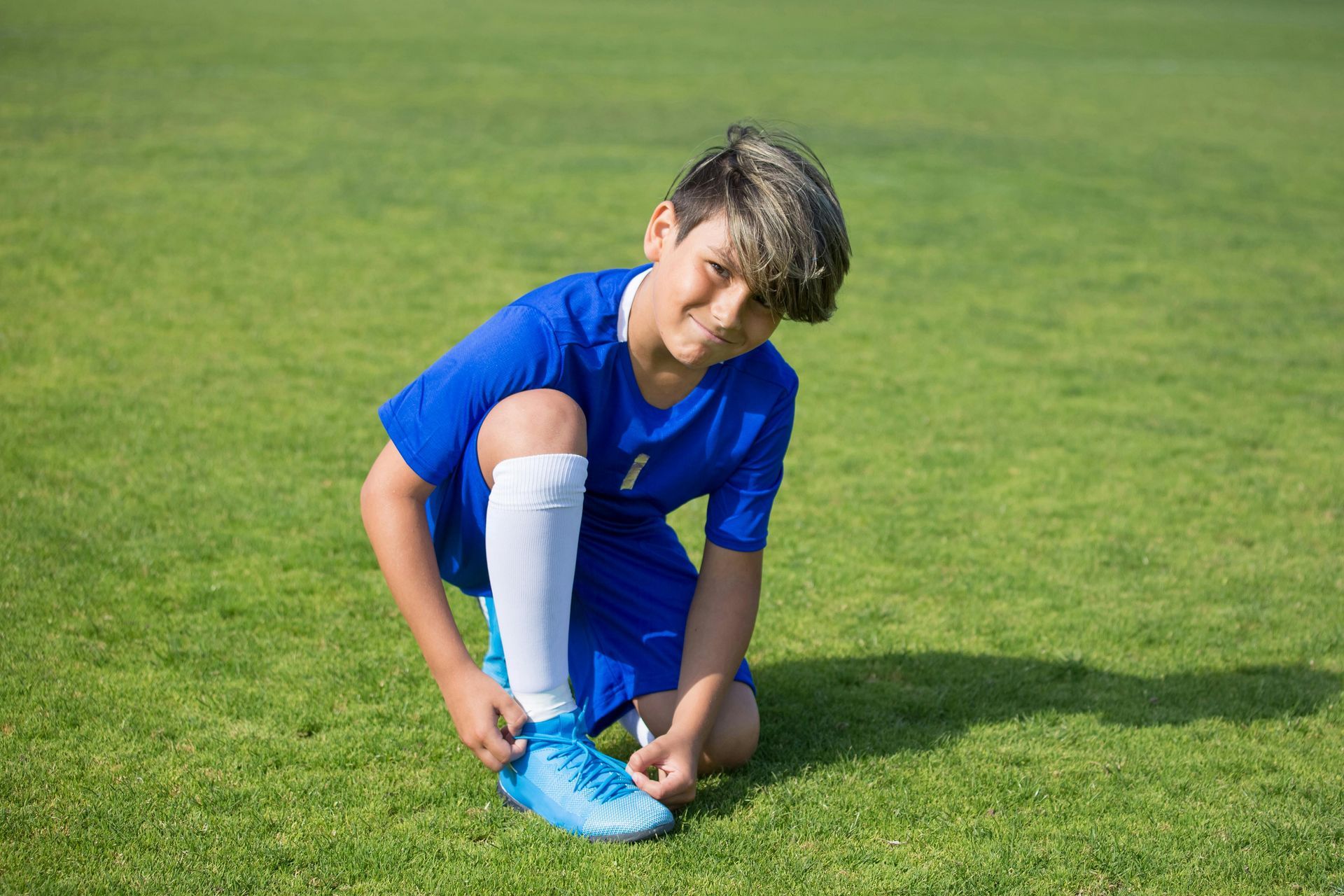 Niño futbolista