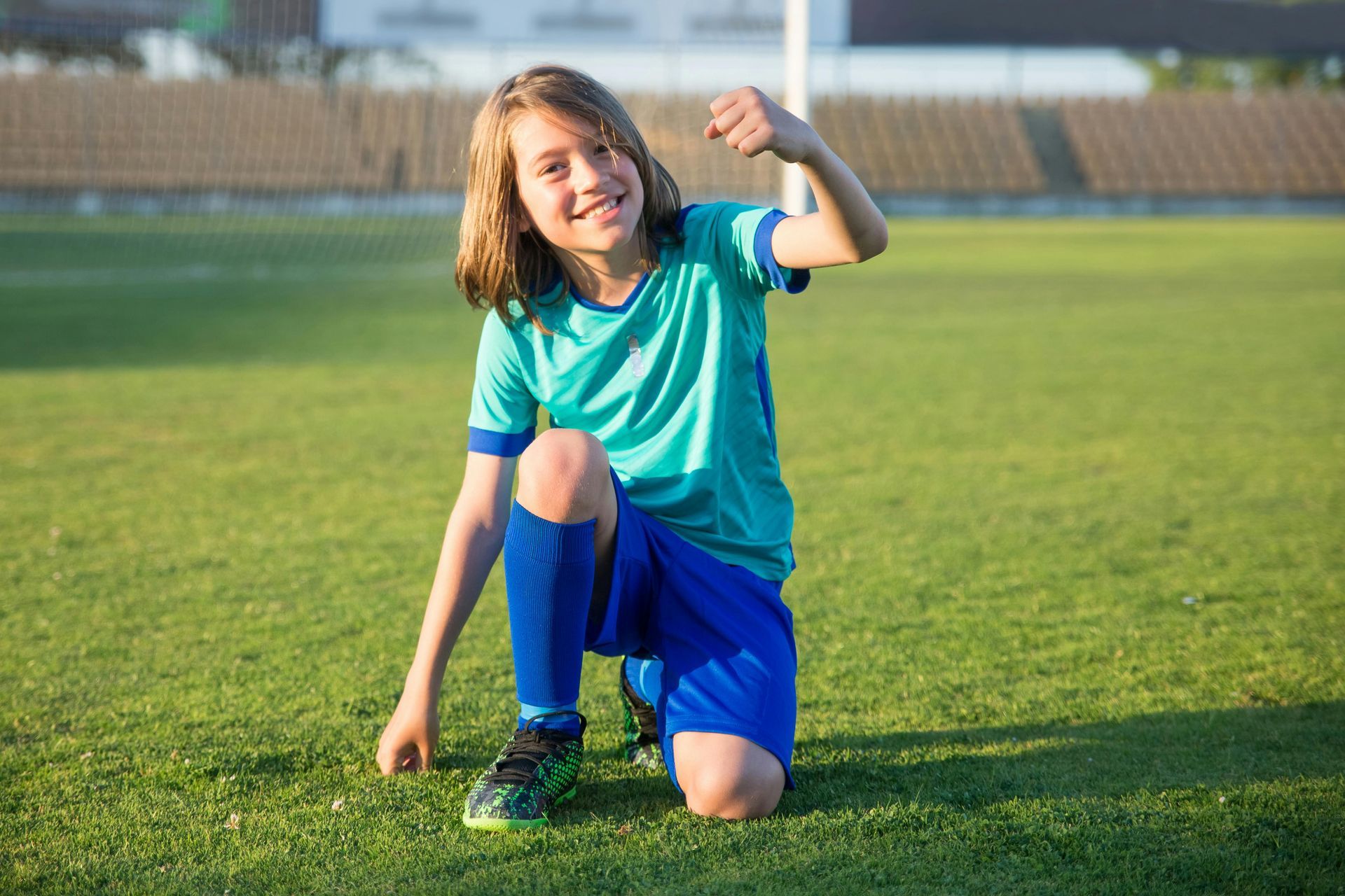 Niño futbolista