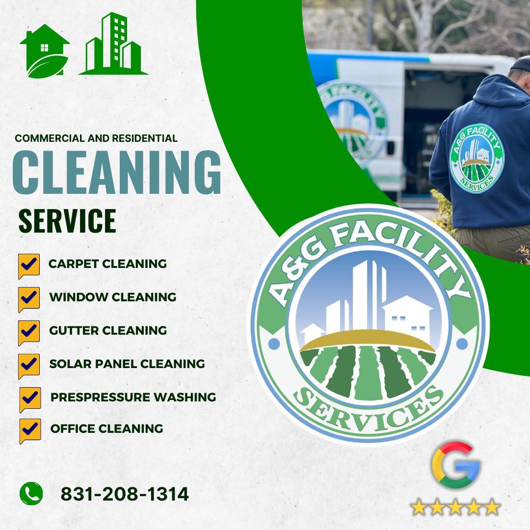 A poster for a cleaning service called A&G Facility Services