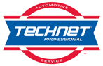 TechNet Professional Automotive Service logo in red, white, and blue with a car silhouette