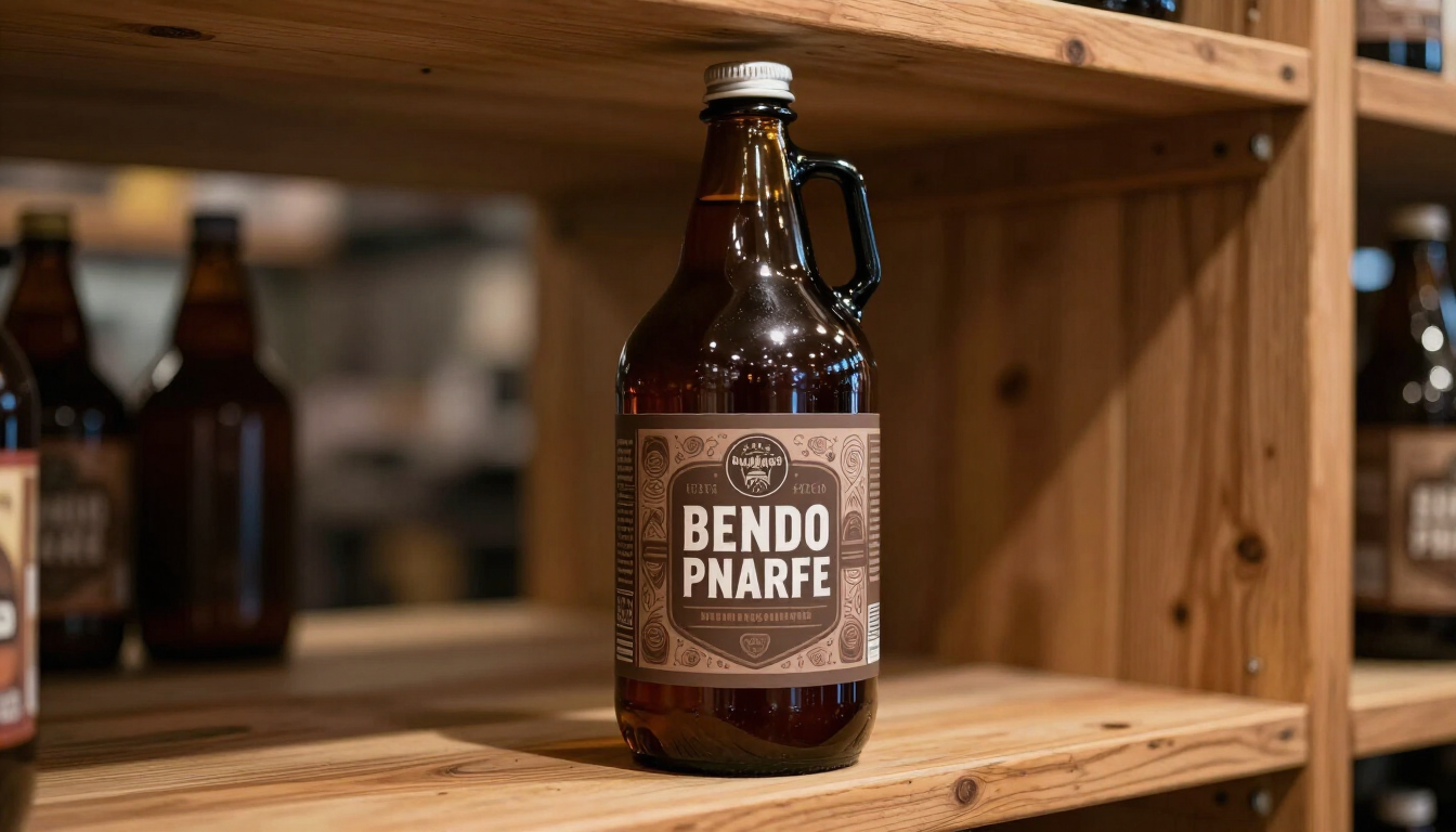 Custom growler wrap stickers for craft breweries in Canada