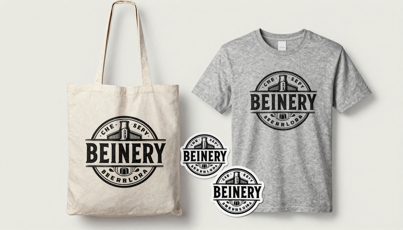 Custom brewery merch stickers for branded merchandise in Canada