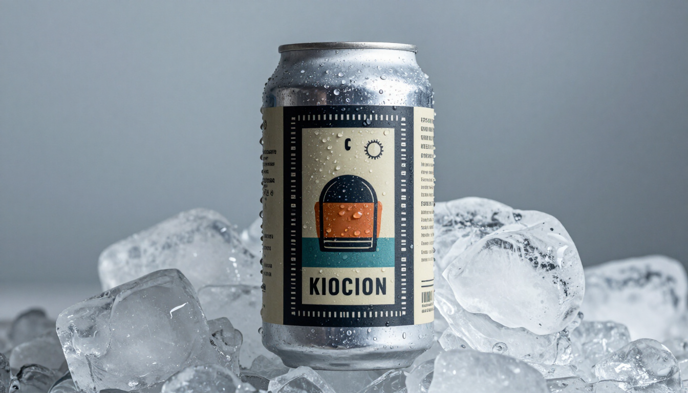 Custom can label stickers for craft brewery canning