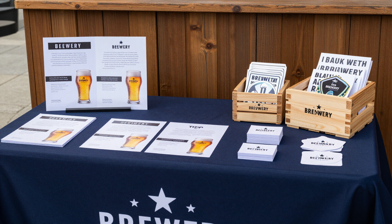 Brewery event and promotional stickers for Canadian craft beer festivals