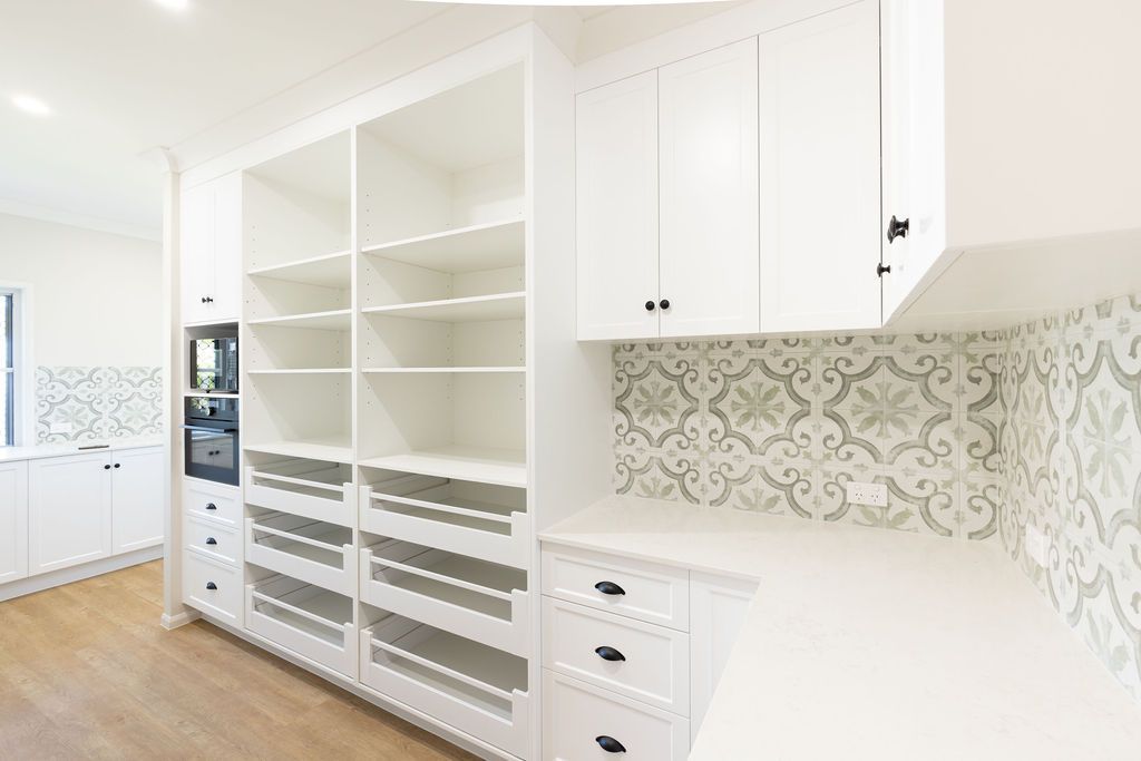 Kitchen Shelves and Cabinet — Vaughan Building Group in Yeppoon, QLD