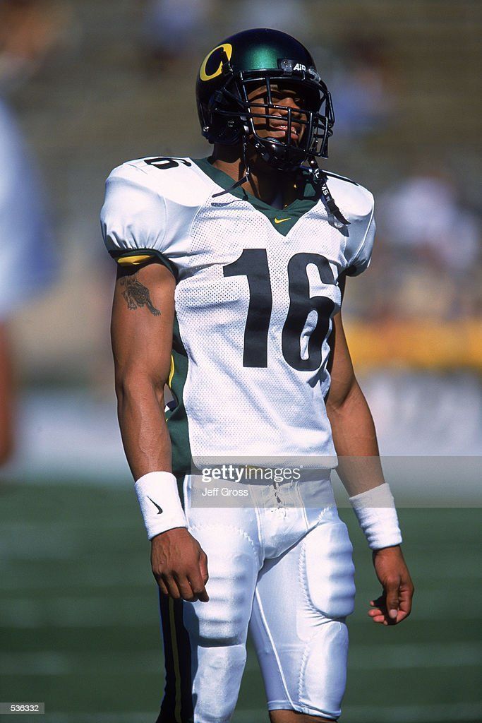 Keith Lewis #16 Oregon Ducks Safety Game Day White
