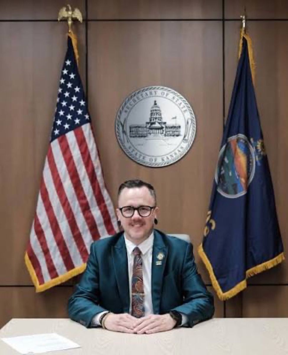 Silas Miller filing for office at the Kansas Secretary of State