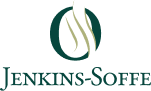 Jenkins-Soffe logo with stylized green leaf emblem and dark green text