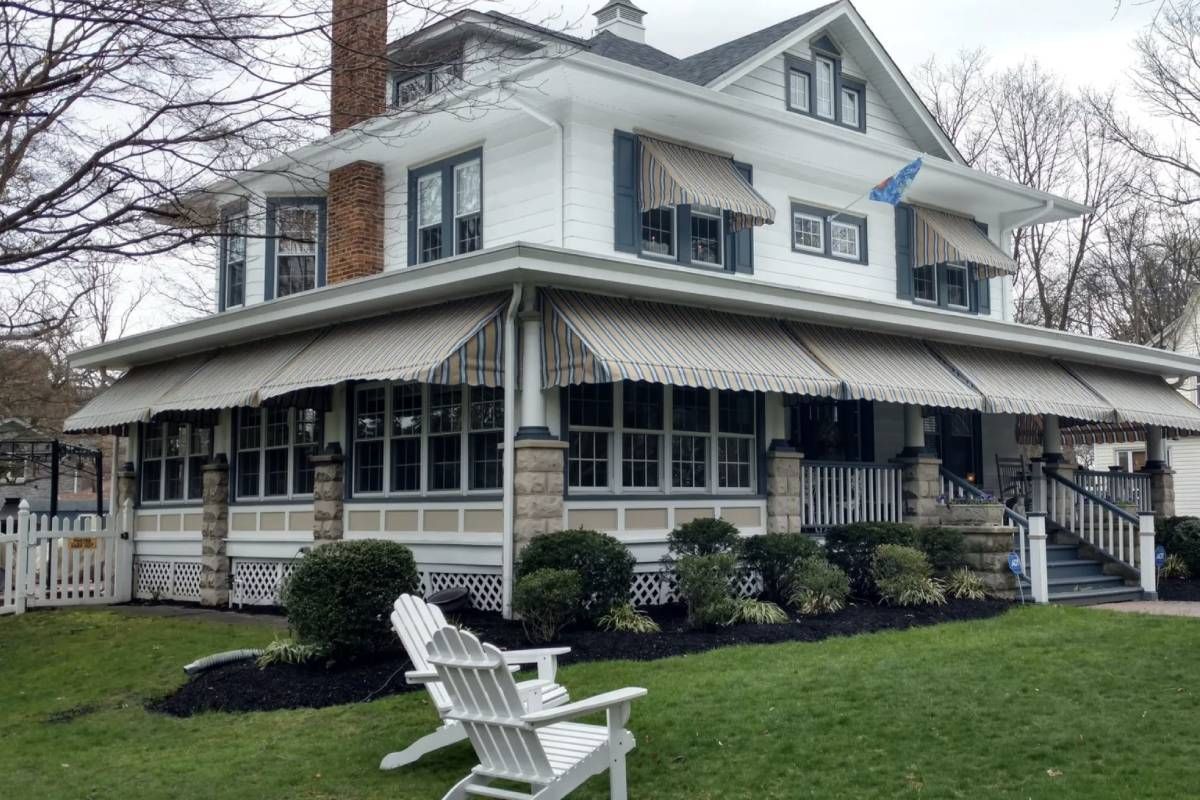 An awning on a home near Haddon Heights, New Jersey (NJ)