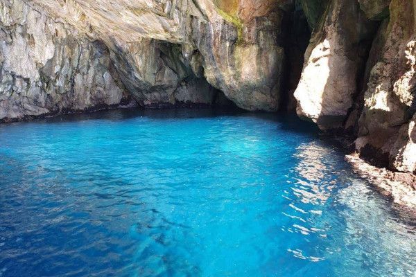 Blue Cave in Dubrovnik during boat tour