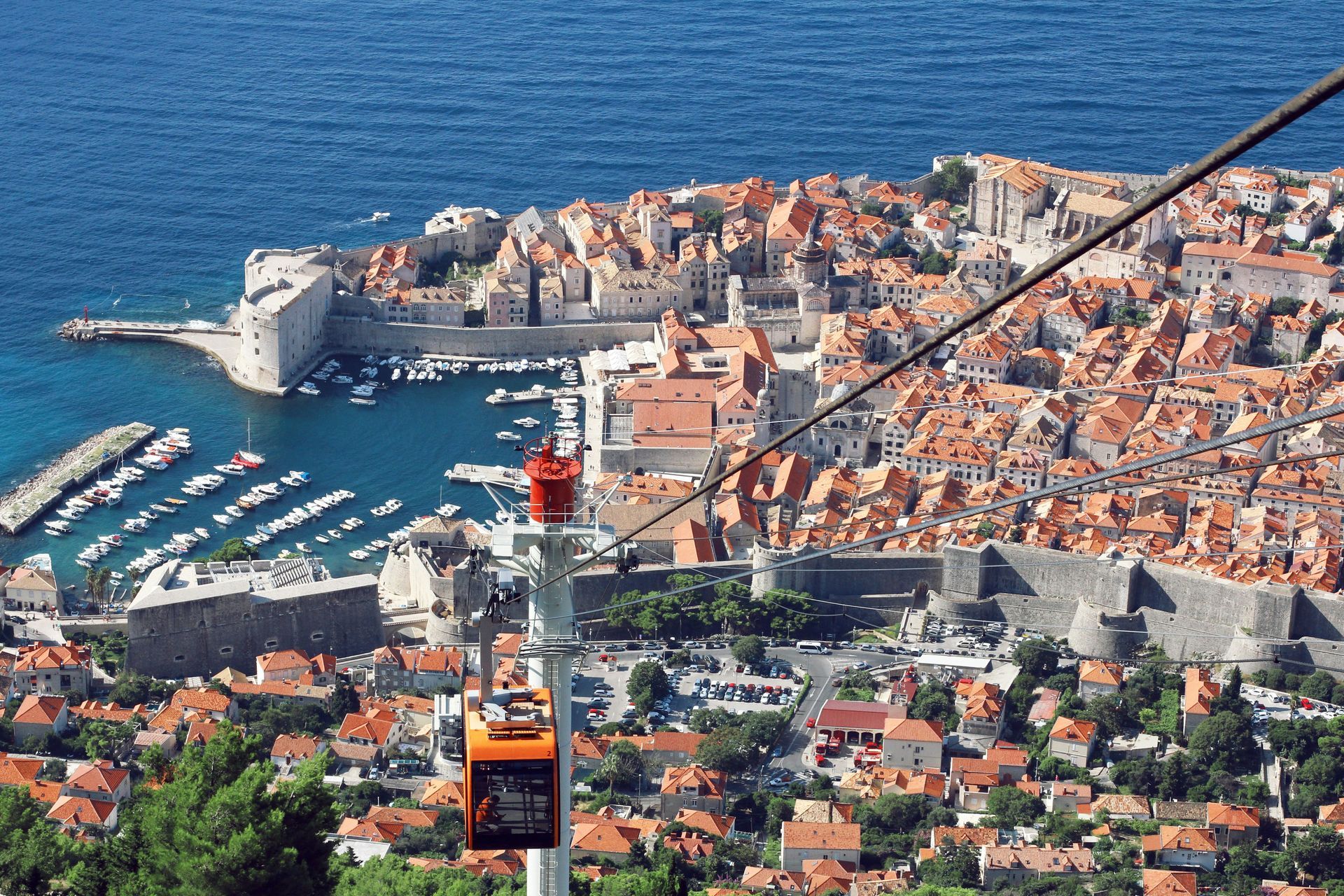 cable car dubrovnik panorama