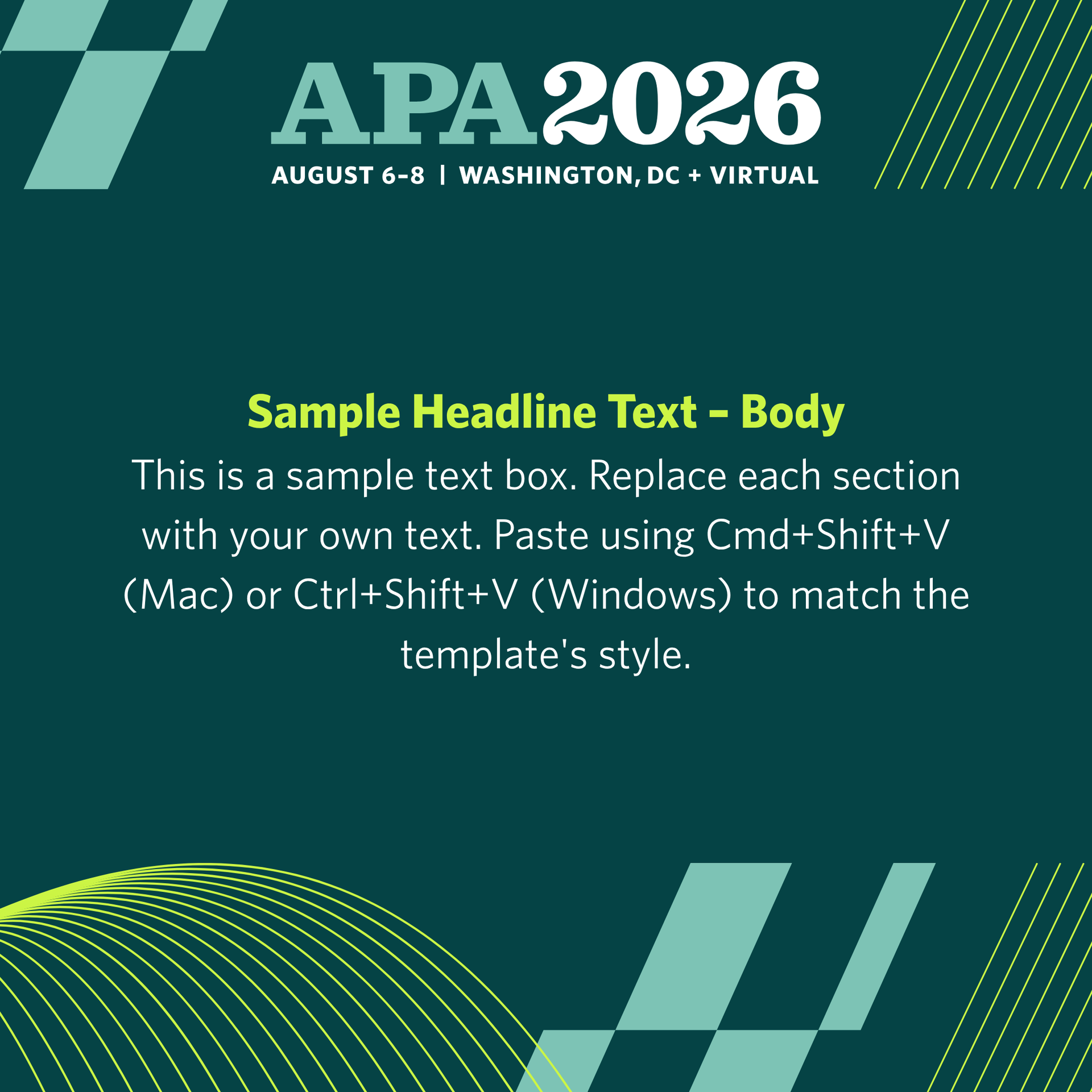 Sample social media graphic template #1